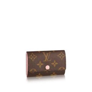 Louis Vuitton 6 KEY HOLDER Rose Ballerine