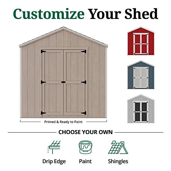 Little Cottage Co. Pre-Cut 12×12 Value Gable Shed Kit - Image 2