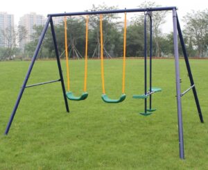 Durable Metal Swing Set with Glider – Perfect Outdoor Play for Kids