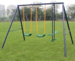 Durable Metal Swing Set with Glider – Perfect Outdoor Play for Kids