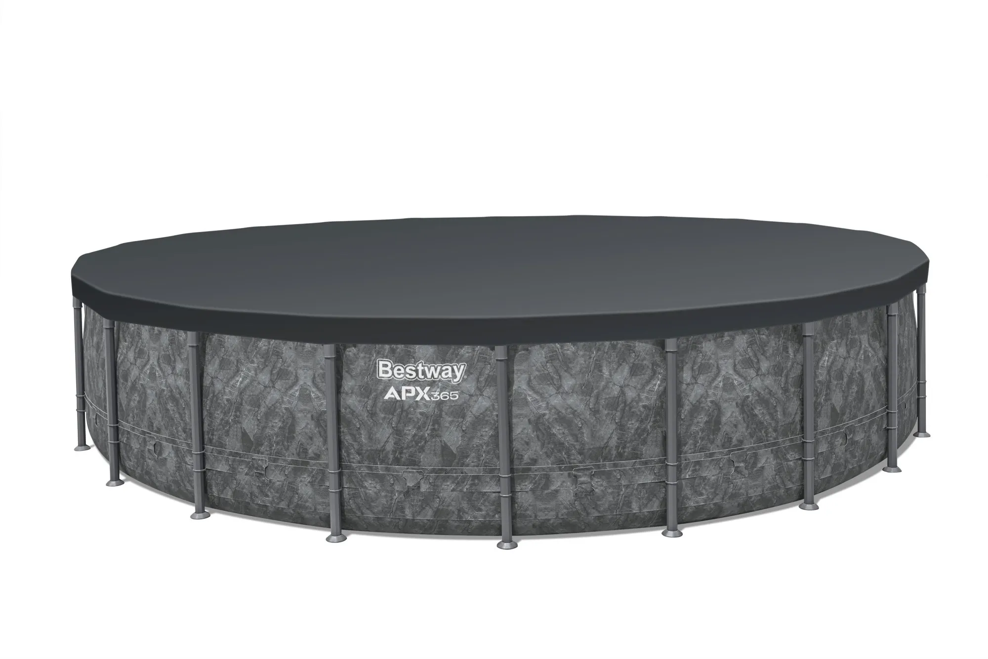 Bestway APX 365 22’x52″ Round Above Ground Swimming Pool Set with Pump and Ladder - Image 4