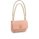 Louis Vuitton LOCKME CHAIN PM Bag Rose des Sables Pink