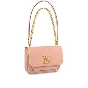 Louis Vuitton LOCKME CHAIN PM Bag Rose des Sables Pink