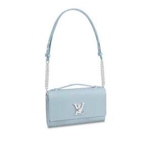 Louis Vuitton LOCKME CLUTCH Olympe Blue