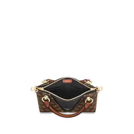 Louis Vuitton V TOTE BB Black/Caramel - Image 5