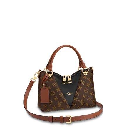Louis Vuitton V TOTE BB Black/Caramel