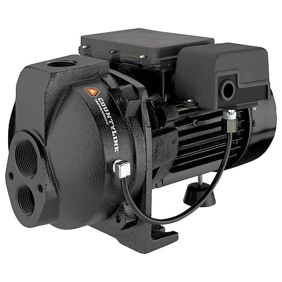CountyLine 1/2 HP 115/230V Electric 1-1/4 in. Convertible Cast Iron Jet Pump, 10 GPM