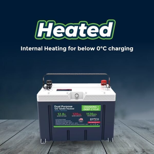 12V 120AH Group 27 LiFePO4 Battery Cranking & Deep Cycle Lithium Battery (Dual Purpose) - Image 12
