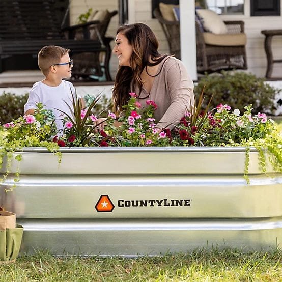 CountyLine 170 gal. Oval Galvanized Stock Tank, 2 ft. X 6 ft. X 2 ft., WT226CL - Image 5