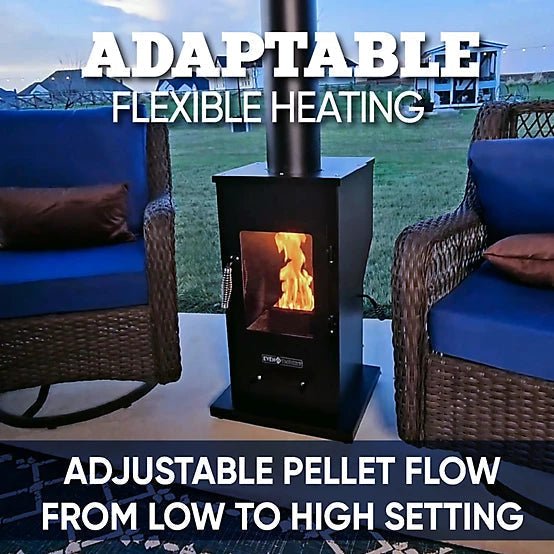 Even Embers Pellet Chiminea, 100 sq. ft., 70,000 BTU - Image 6