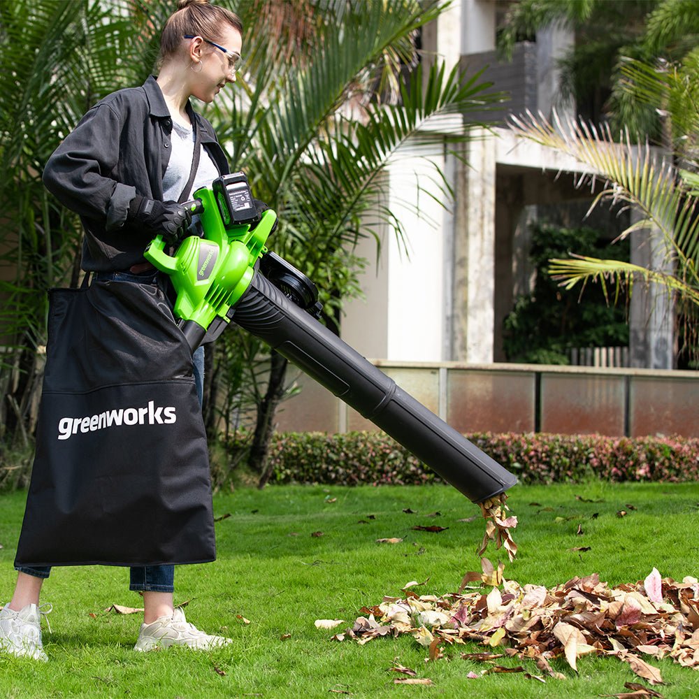 POWERALL 48V (24V x 2) Leaf Blower / Vacuum 322 km/h – 2x 4Ah Battery - Image 2