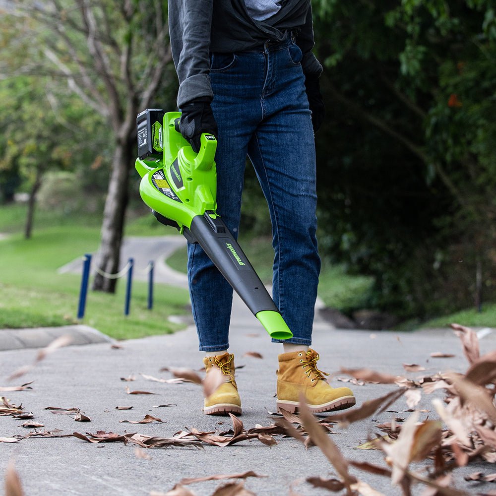 POWERALL 48V (24V x 2) Leaf Blower / Vacuum 322 km/h – 2x 4Ah Battery - Image 5