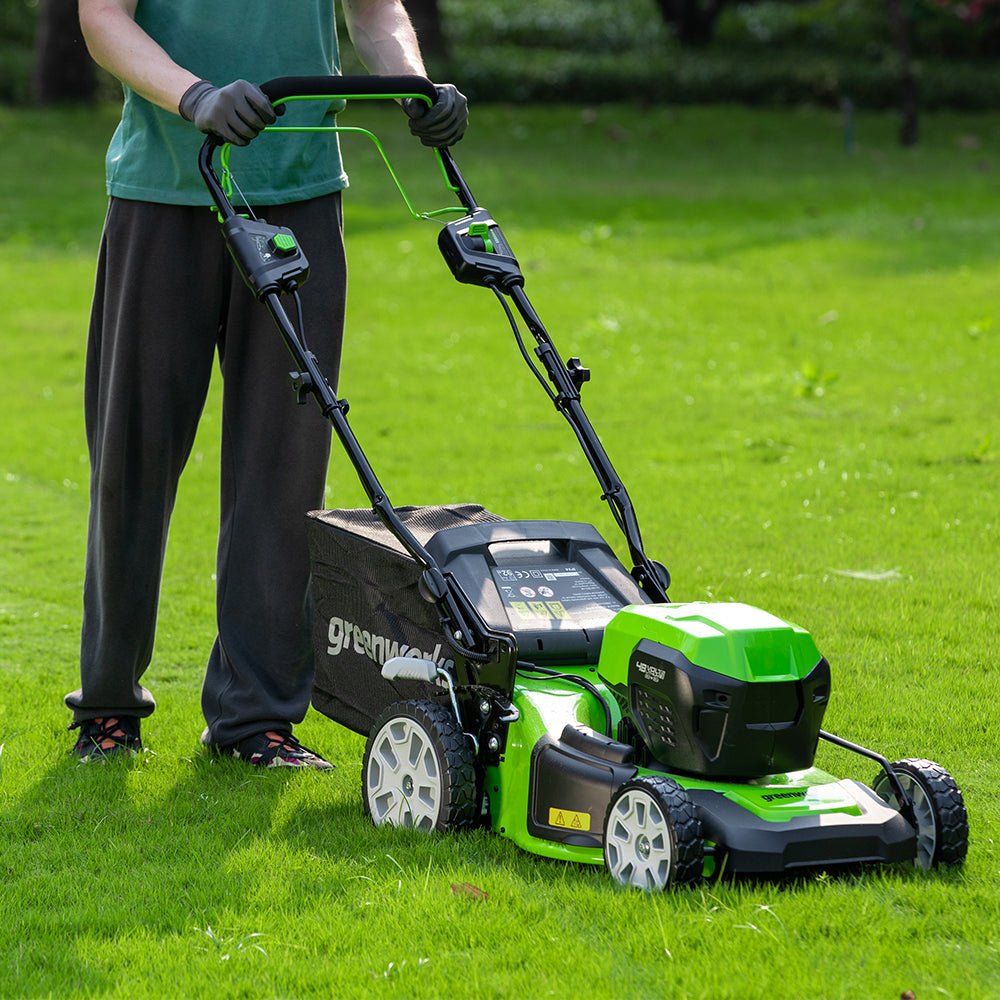 POWERALL 48V (24V x 2) Lawn Mower 46cm Self-Propelled – 2x 4Ah Battery - Image 6