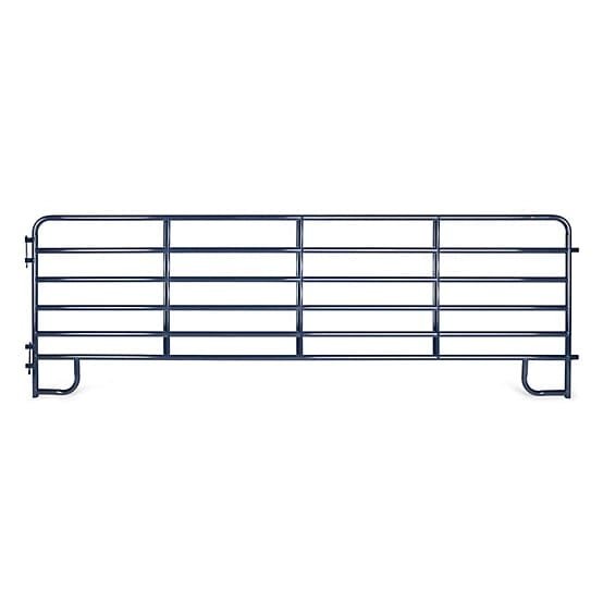 CountyLine 16 ft. x 62 in. 6-Bar Corral Panel, 1-3/4 in. Tube, Blue
