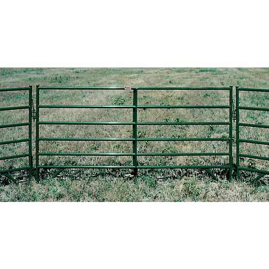 CountyLine 10 ft. x 60 in. 6-Bar Corral Panel, 1-3/4 in. Tube, Green - Image 2