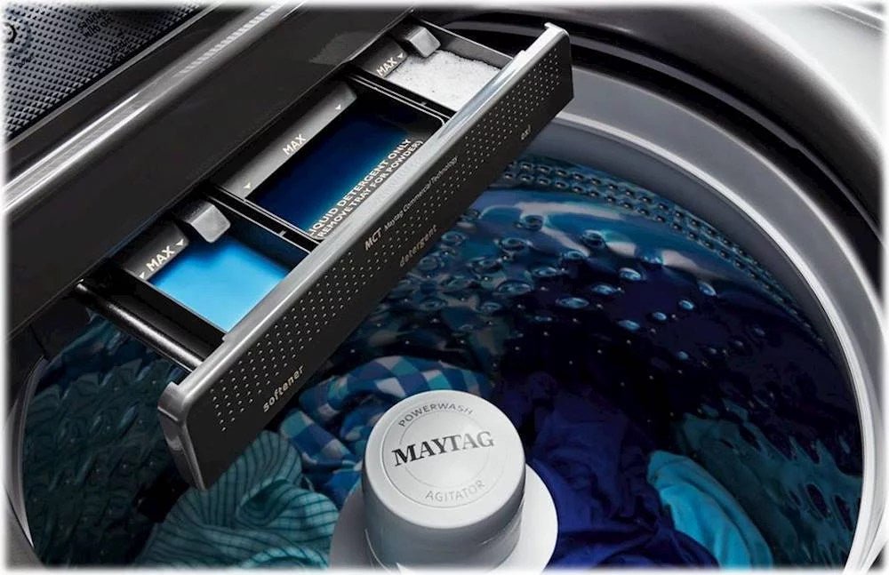 Maytag – 4.7 Cu. Ft. 11-Cycle High-Efficiency Top-Loading Washer – Metallic slate - Image 5