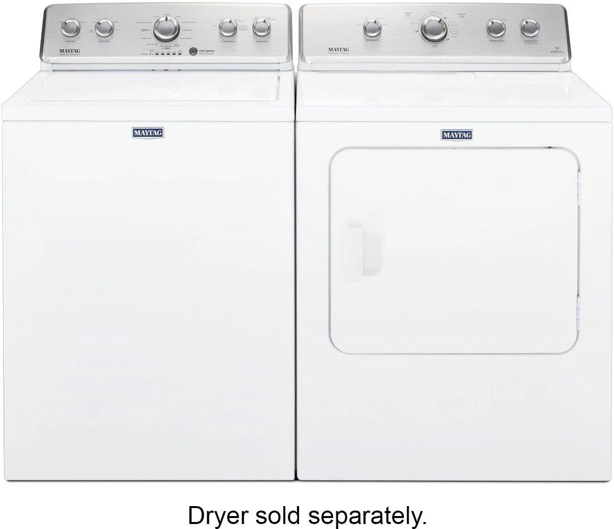 Maytag – 3.8 Cu. Ft. High Efficiency Top Load Washer with PowerWash Agitator – White - Image 4