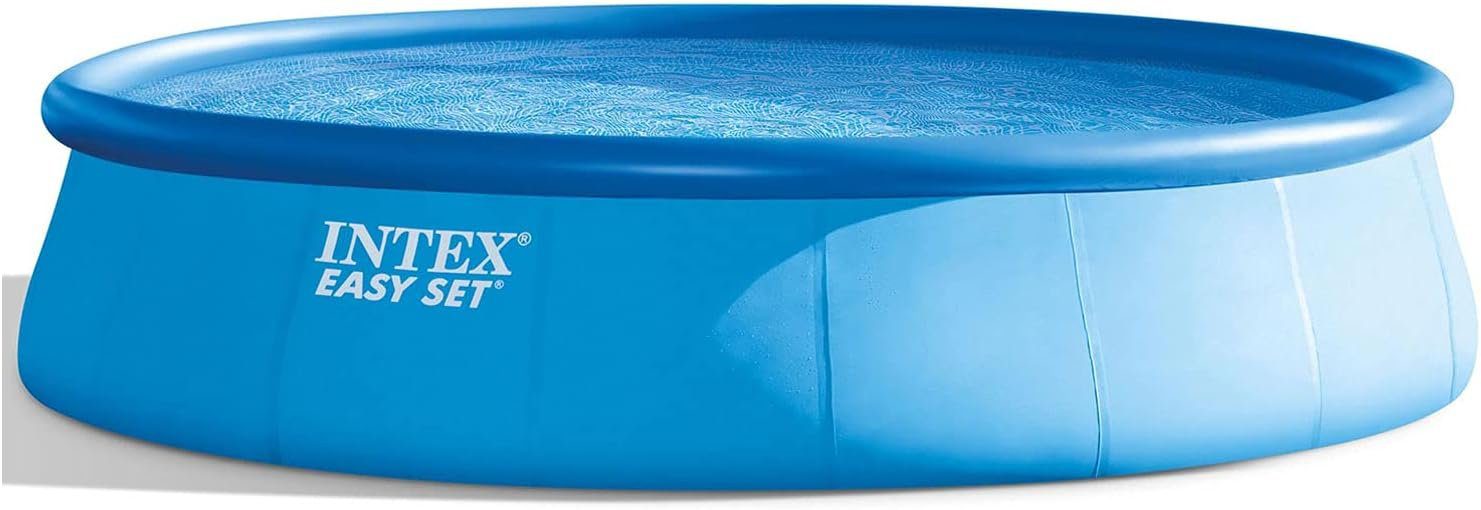 Intex 18′ x 48″ Inflatable Above Ground Swimming Pool with Ladder, Pump - Image 5
