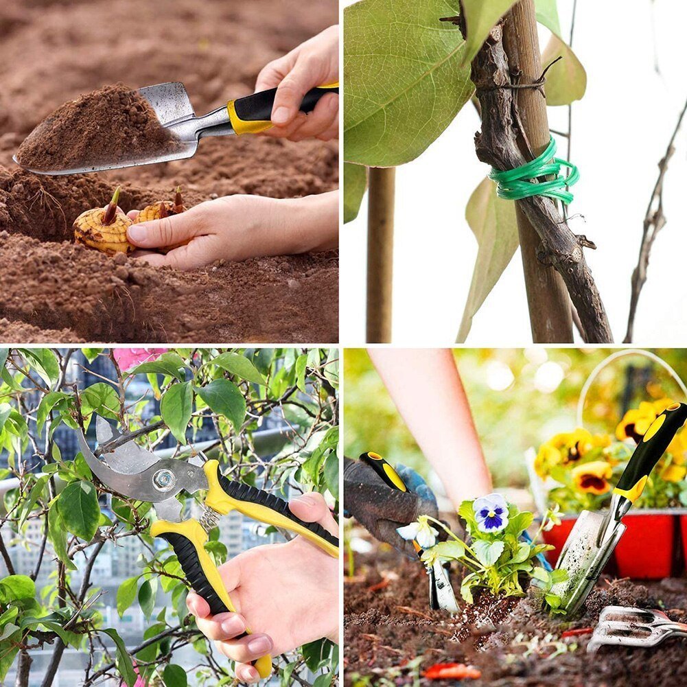 Garden Planting Tools Family Set 3-Piece Aluminum Alloy Shovel and Potting Tool Kit - Image 7
