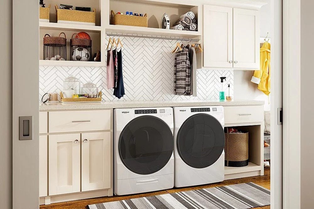 Whirlpool – 4.5 Cu. Ft. High Efficiency Stackable Front Load Washer with Steam and Load & Go XL Dispenser – White - Image 8