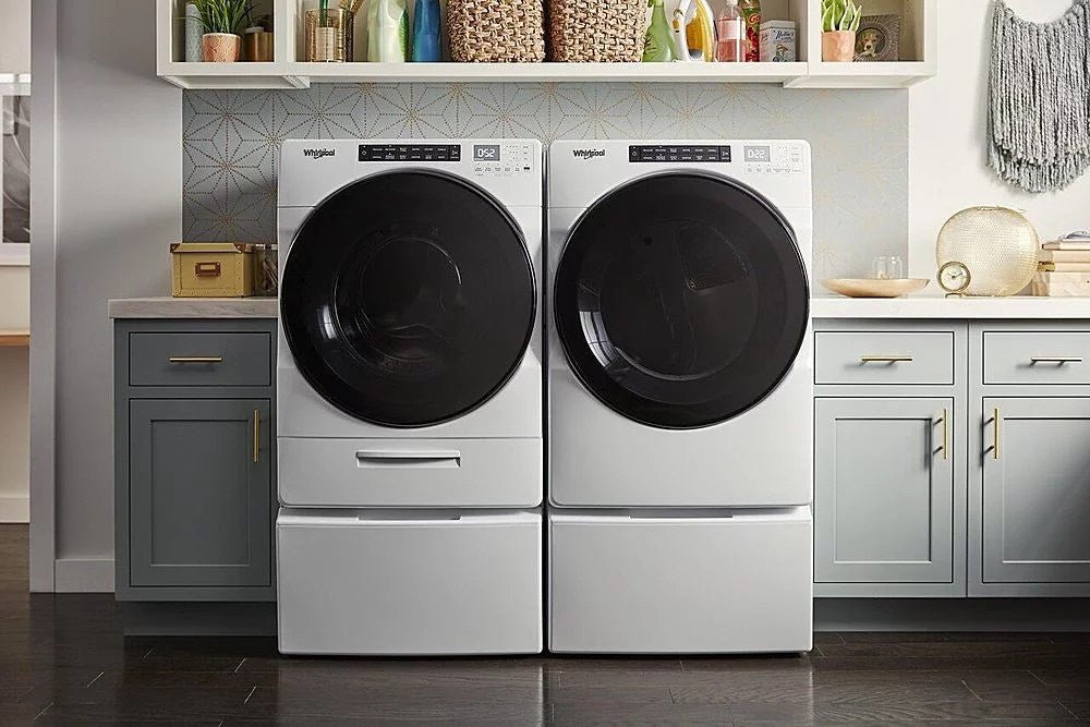 Whirlpool – 4.5 Cu. Ft. High Efficiency Stackable Front Load Washer with Steam and Load & Go XL Dispenser – White - Image 4