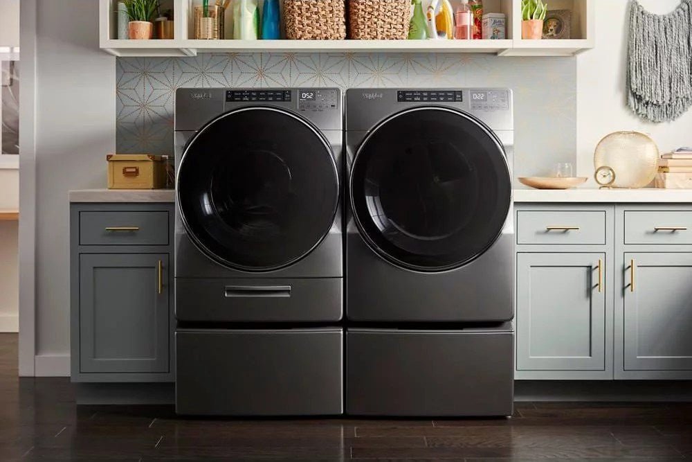 Whirlpool – 4.5 Cu. Ft. High Efficiency Stackable Front Load Washer with Steam and Load & Go XL Dispenser – Chrome shadow - Image 13