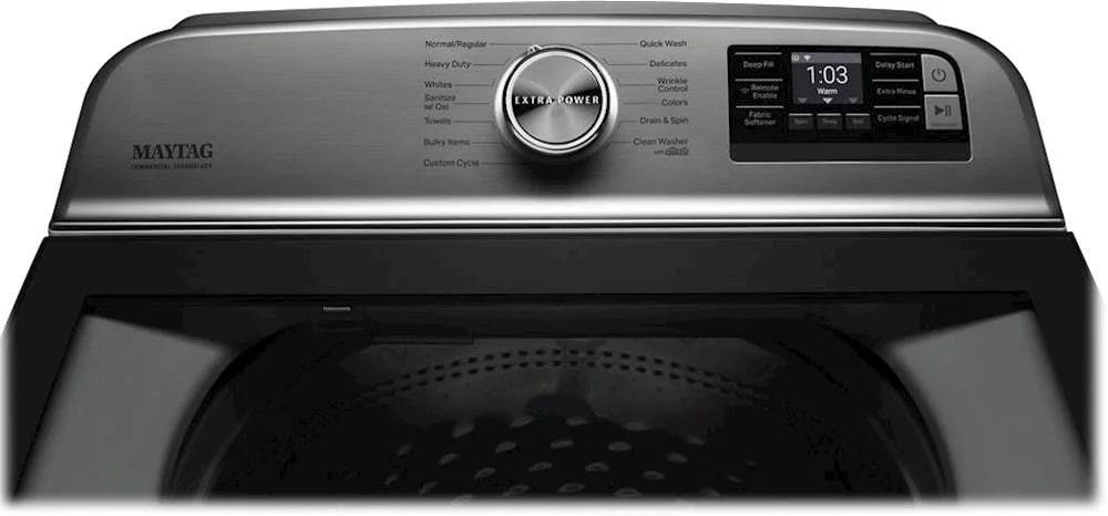 Maytag – 5.3 Cu. Ft. High Efficiency Smart Top Load Washer with Extra Power Button – White - Image 11