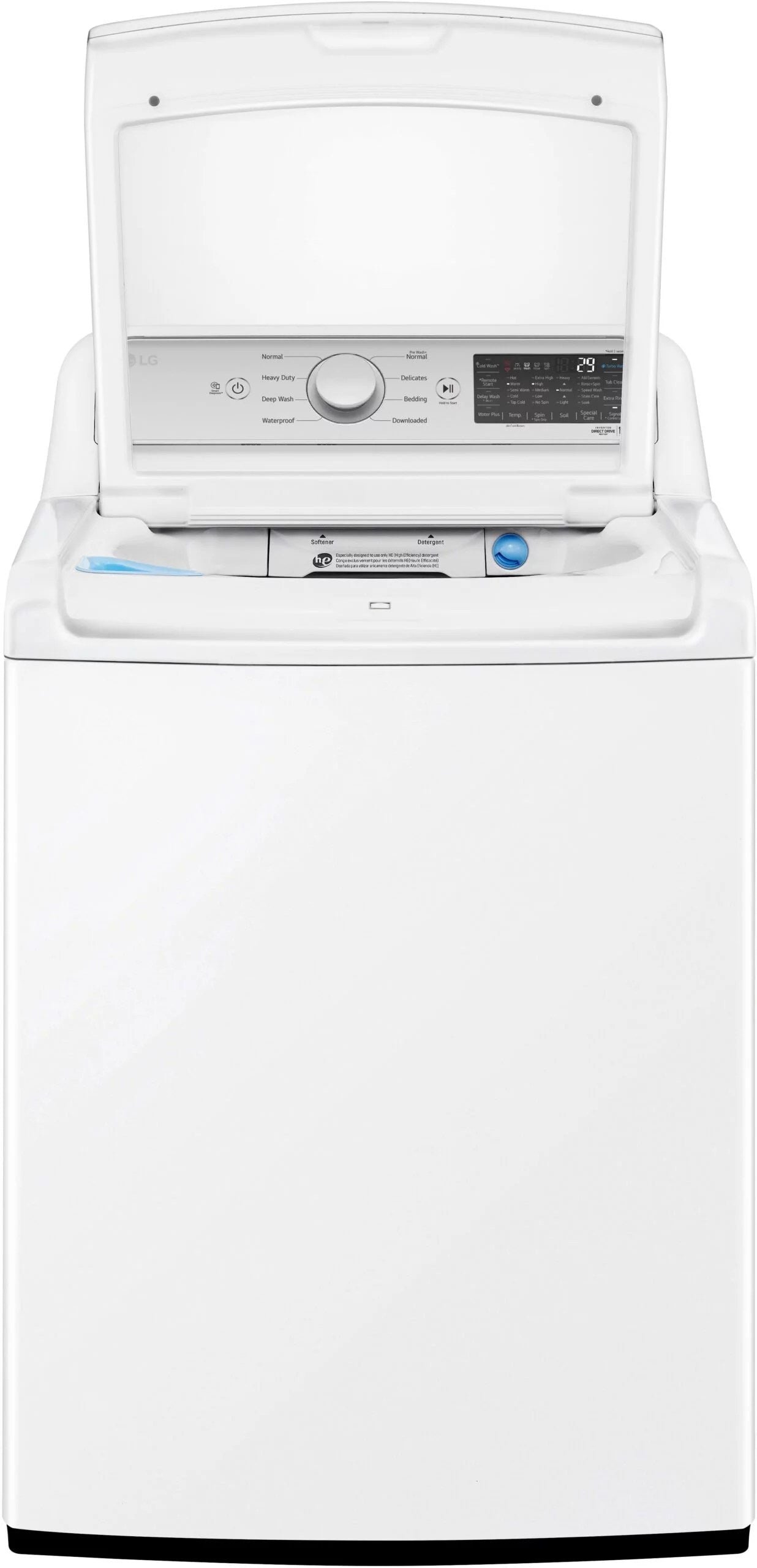 LG – 5.5 Cu. Ft. Smart Top Load Washer with TurboWash3D – White - Image 14