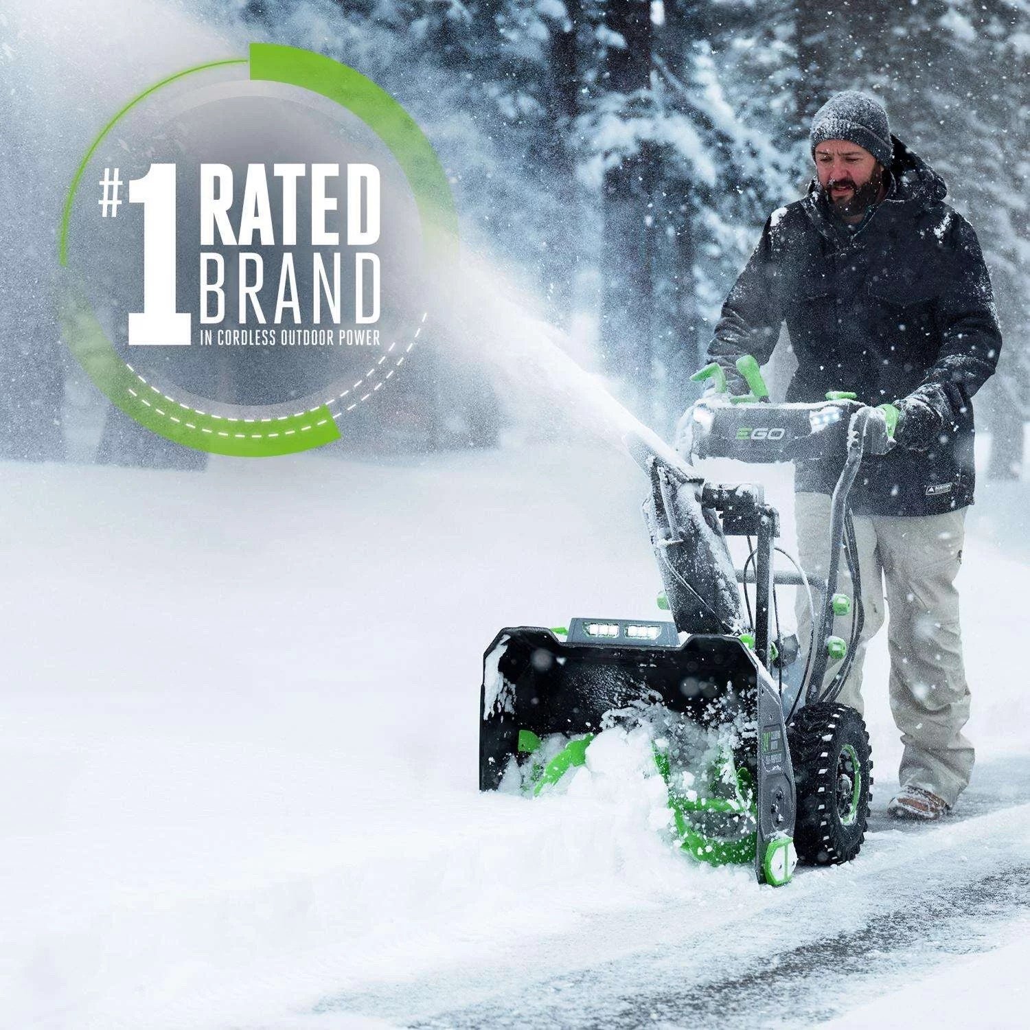 EGO Power+ SNT2405 24 in. Two stage 56 V Battery Snow Blower Kit (Battery & Charger) W/ TWO 7.5 AH BATTERIES - Image 3