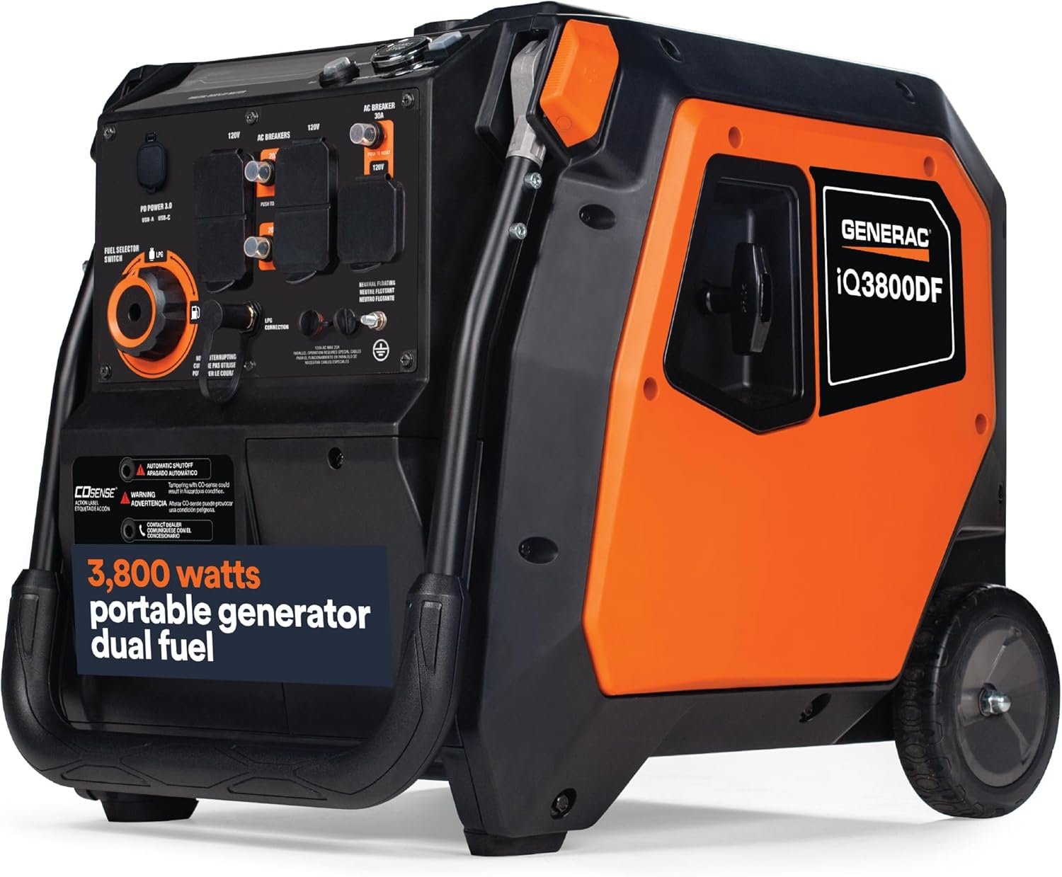 Generac 3,300-Watt Gas Powered Portable Inverter Generator – Lightweight and Compact - Image 17