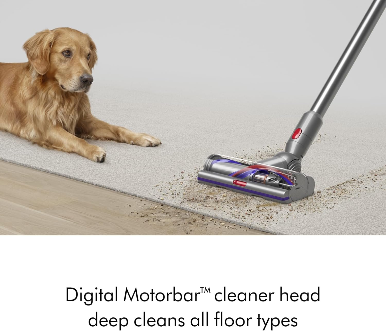 Dyson V15 Detect Cordless Vacuum Cleaner, Yellow/Nickel - Image 4