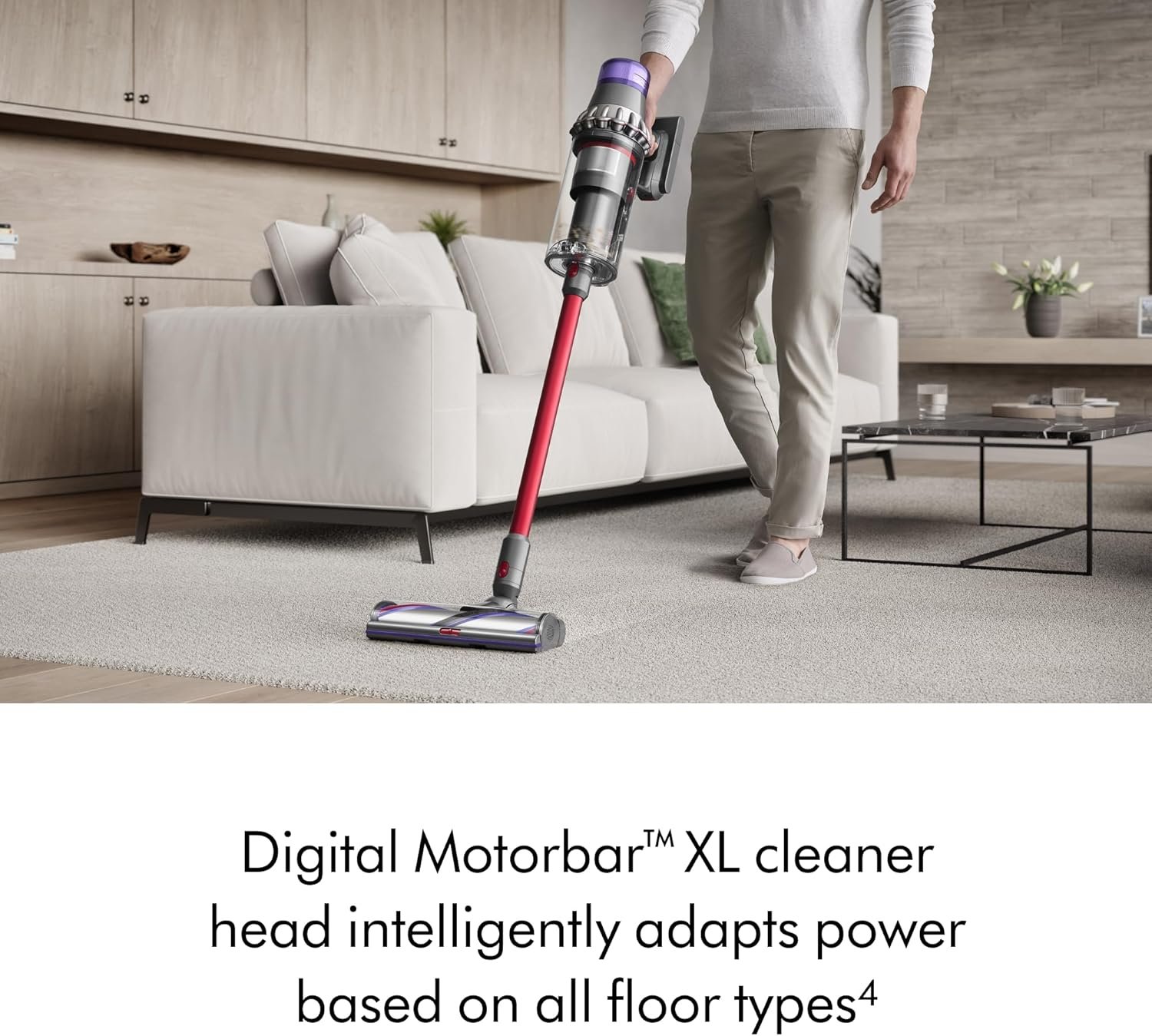 Dyson SV29 Outsize Cordless Vacuum Cleaner | Nickel/ReD - Image 3