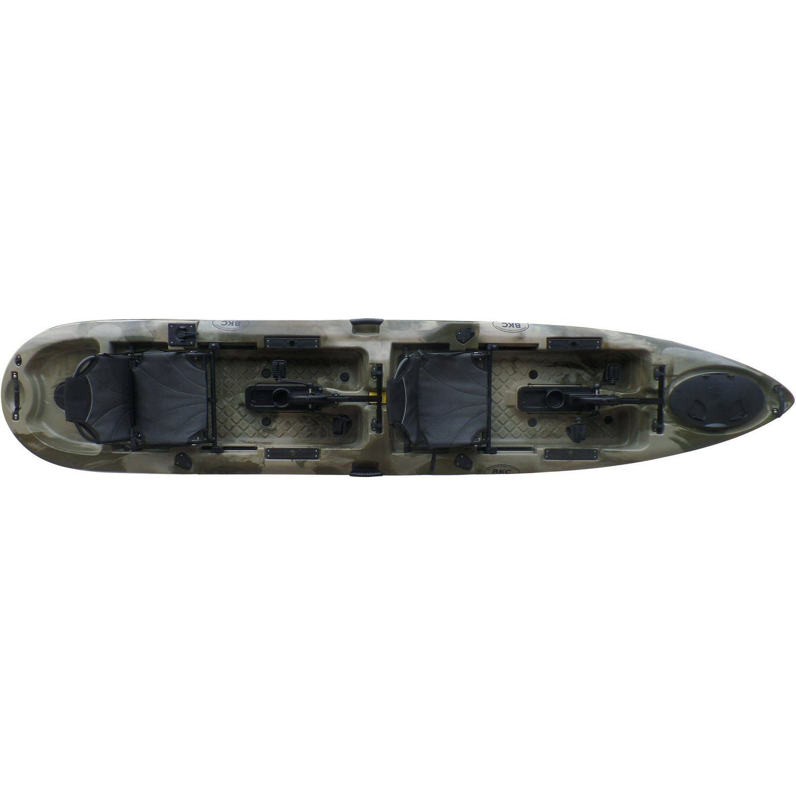 BKC PK14 14′ Tandem Sit-On-Top Pedal Drive Kayak - Image 2