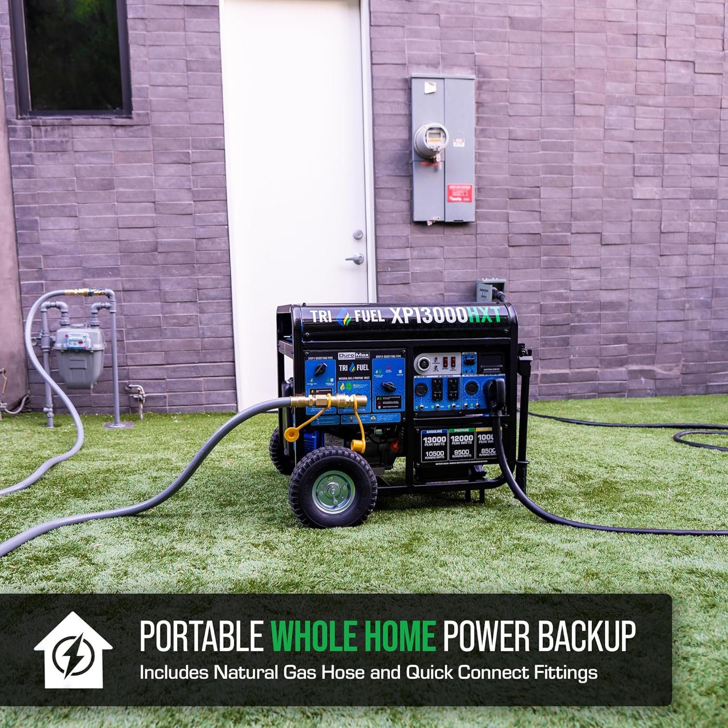 DuroMax 13,000 Watt Tri Fuel Portable HXT Generator XP13000HXT - Image 5
