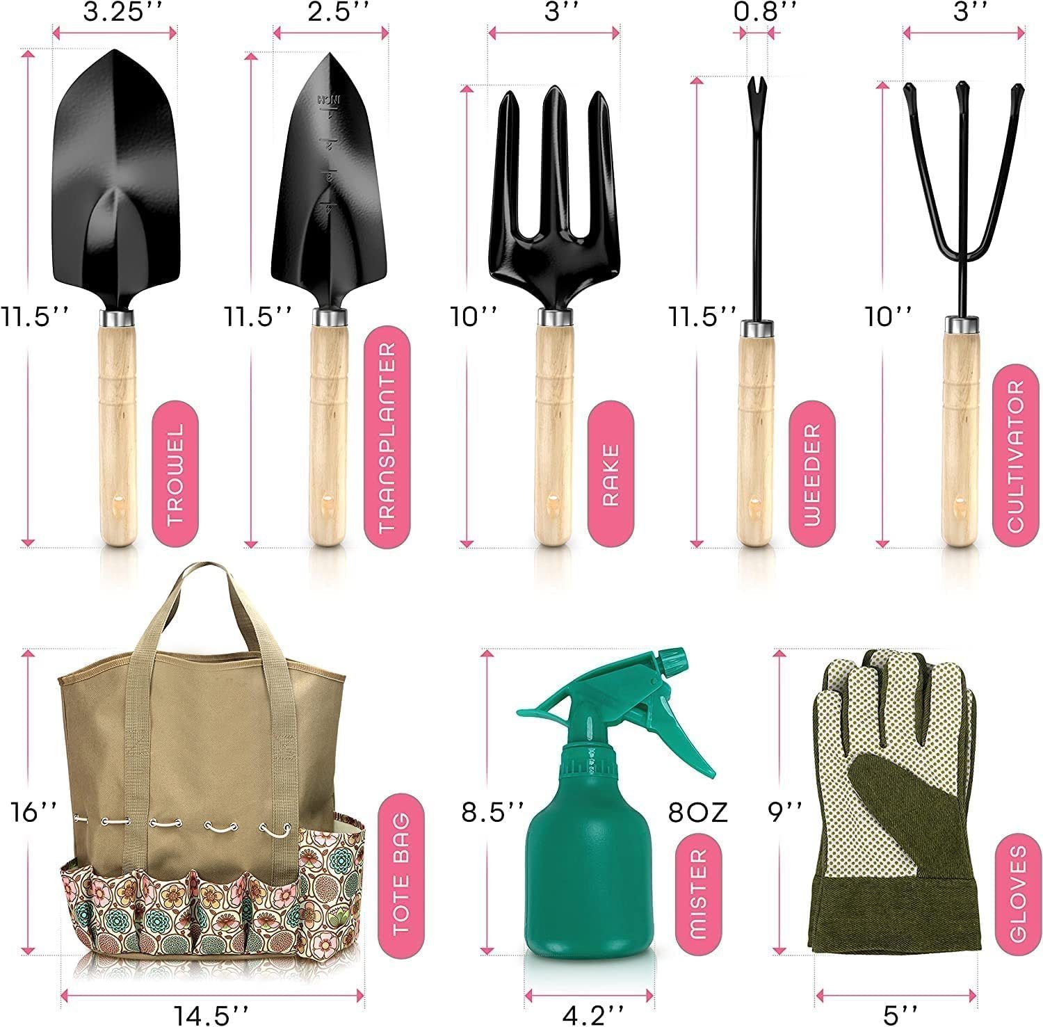 Hot Selling Stainless Steel Gardening Tools Suit - Image 3