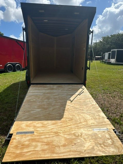 2025 7X14 ENCLOSED CARGO TRAILER RAMP DOOR 75” 9752 - Image 4