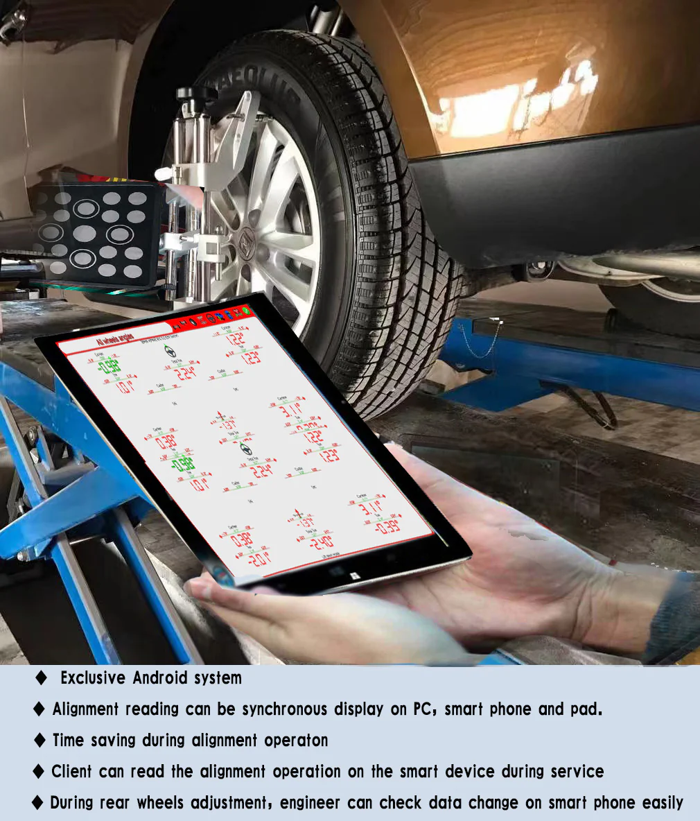 AV651 Wheel Alignment Machine Works on Two Post And Scissor Lift By Ka Tool - Image 2