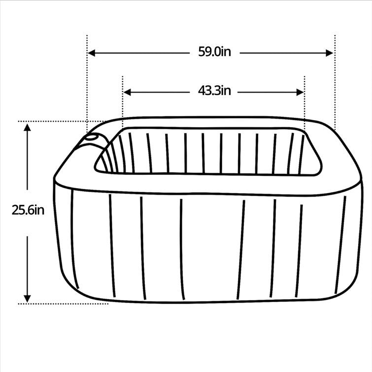 Aleko 130 β Jet Inflatable Hot Tub - Image 5