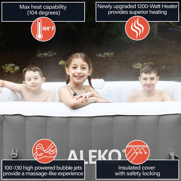 Aleko 130 β Jet Inflatable Hot Tub - Image 11