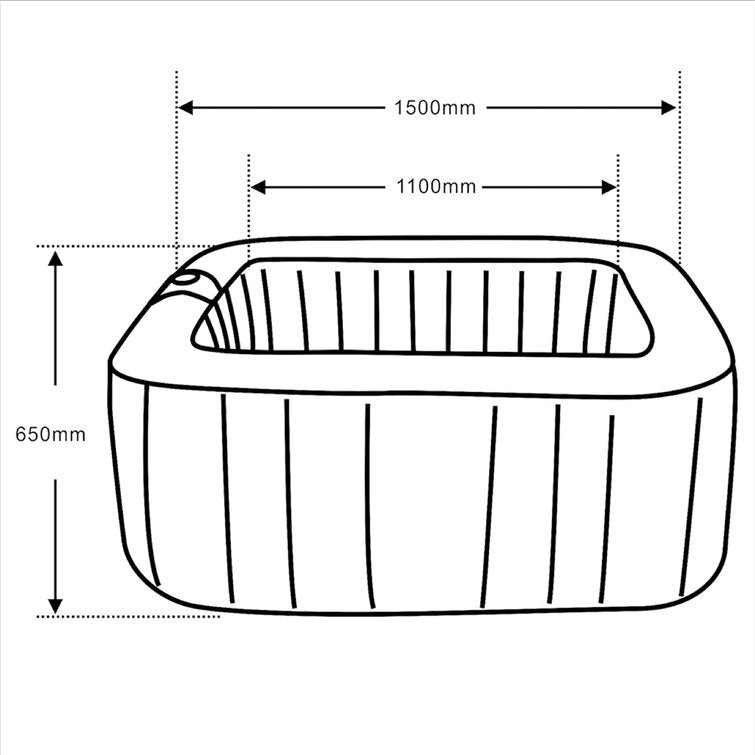 Aleko 130 β Jet Inflatable Hot Tub - Image 4