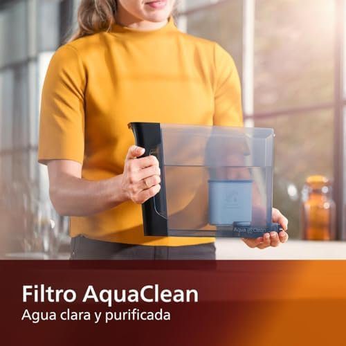 Philips 1200 Series Fully Automatic Espresso Machine, Classic Milk Frother, 2 Coffee Varieties, Intuitive Touch Display, 100% Ceramic Grinder, AquaClean Filter, Aroma Seal, Black (EP1220/04) - Image 5