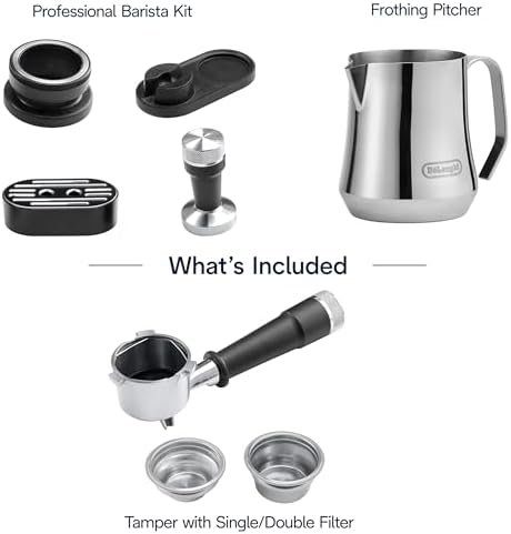 De’Longhi La Specialista Arte Evo Espresso Machine – Compact Cold Brew Coffee Maker with Grinder, Milk Steam Wand/Frother & Tamping Tools – Home Barista Kit for Lattes, Cappuccinos, Iced Coffee - Image 8