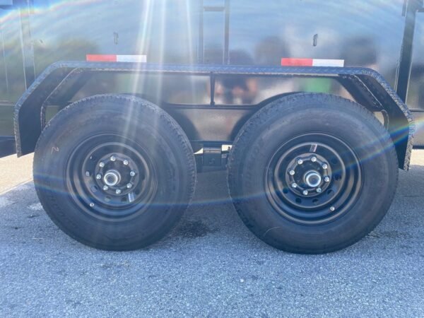 14 Foot Big Tex Heavy Duty Low Profile with Spreader Gate Black Dump Trailer (14LP-14BK6SIRPD) - Image 4