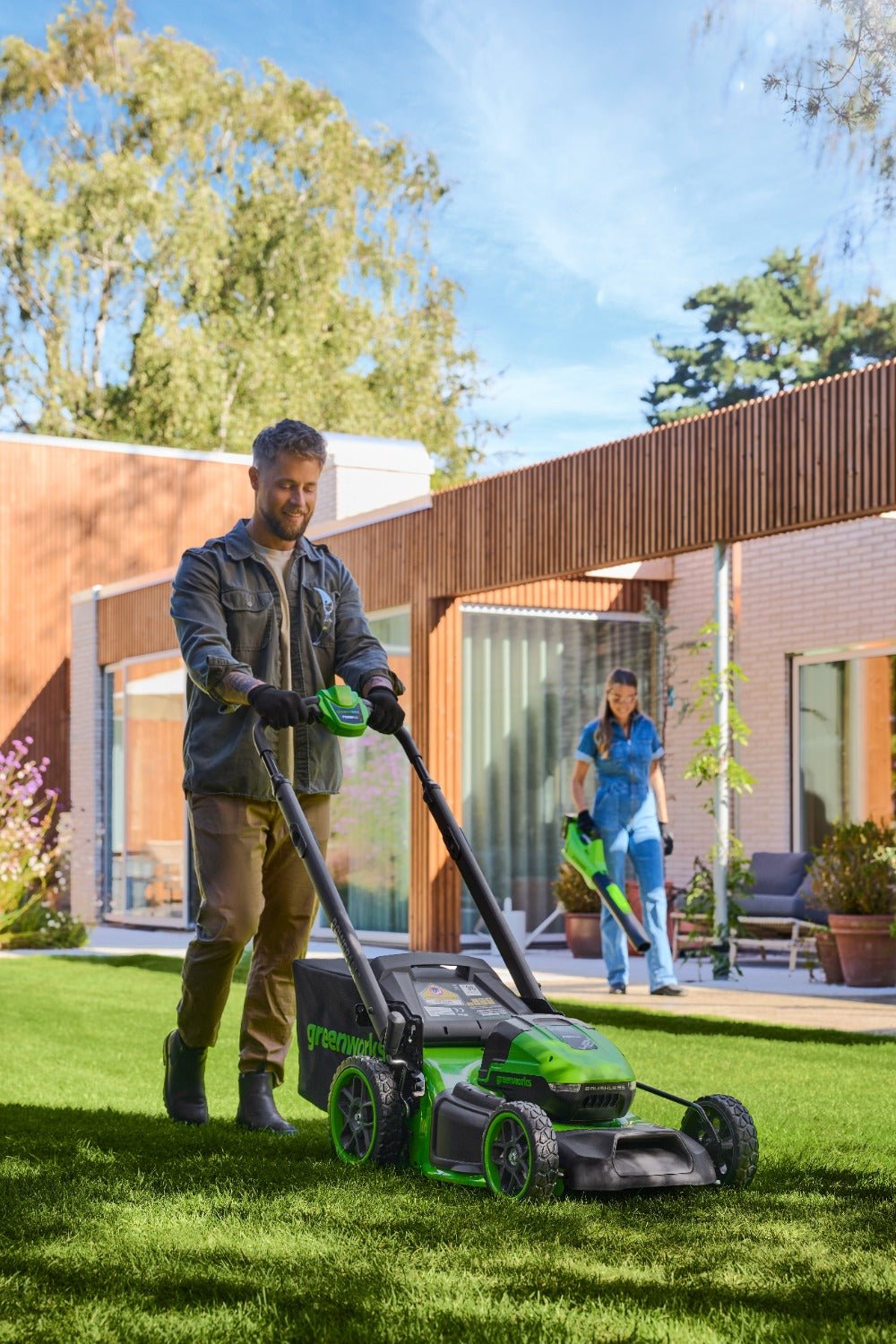 POWERALL 48V (24V x 2) Lawn Mower 46cm Self-Propelled Gen. II – 2x 4Ah Battery - Image 5