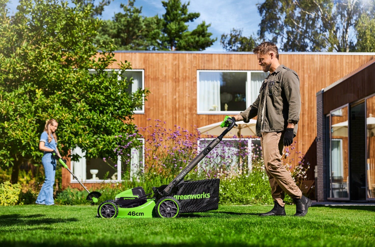 POWERALL 48V (24V x 2) Lawn Mower 46cm Self-Propelled Gen. II – 2x 4Ah Battery - Image 4