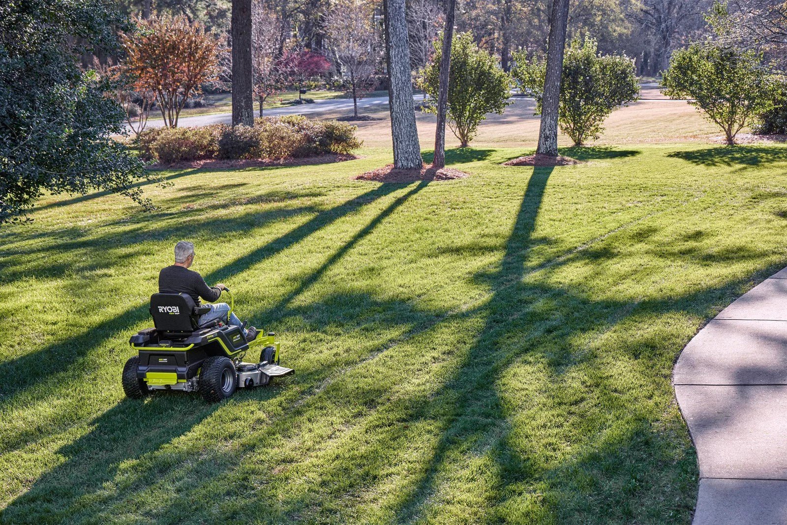 Ryobi 48V HP Brushless 54-inch 115 Ah Battery Electric Riding Zero Turn Mower - Image 6
