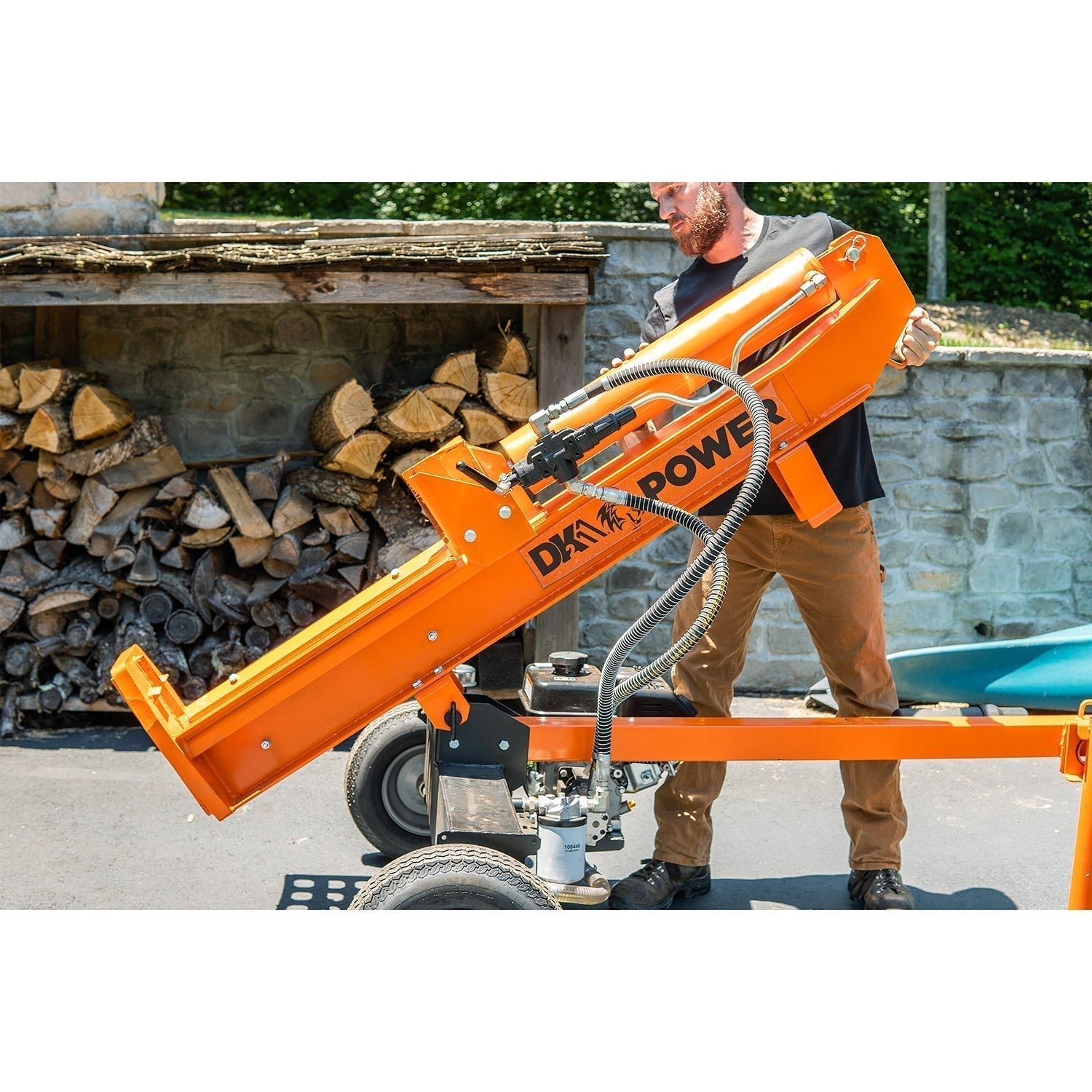 Detail K2 32 Ton Horizontal/Vertical Hydraulic Gas Log Splitter-OPS232 - Image 7