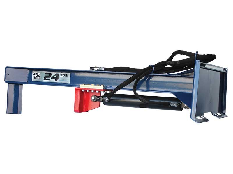 24 Ton Iron & Oak Upside Down Skid Steer Log Splitter Attachment (SMH2419) - Image 6