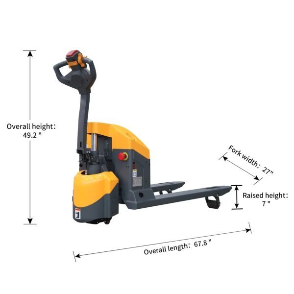 Electric Pallet Jack | 3300 lbs | 7.5″ Lift Height | Apollolift A-1029 - Image 2