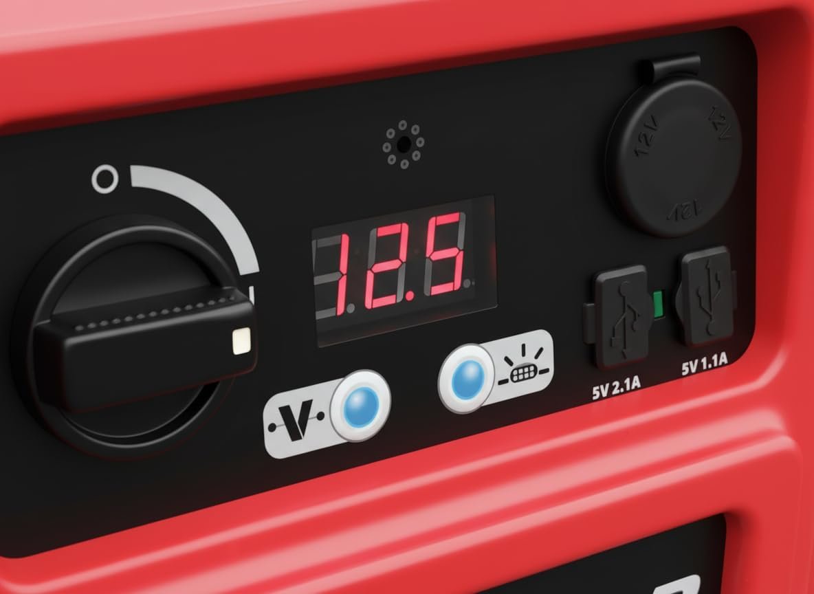 Clore Automotive Jump-N-Carry JNC770R 1700 Peak Amp Premium 12 Volt Jump Starter – Red - Image 3